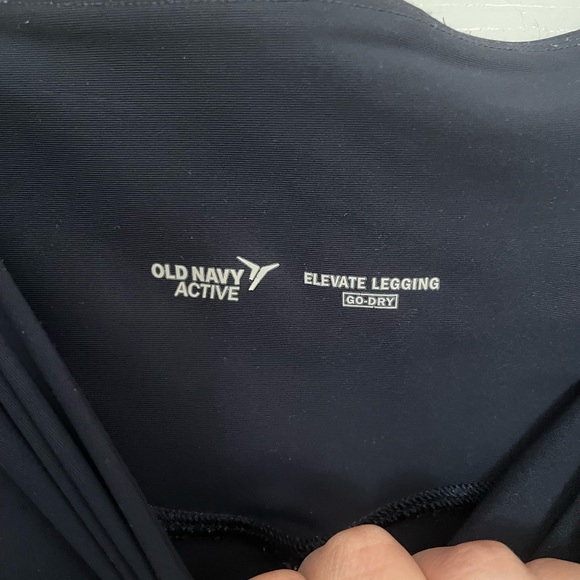 Navy Blue Jogger Leggings - Picture 3 of 4